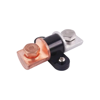 Conector de transici&oacute;n bimet&aacute;lico de aluminio y cobre